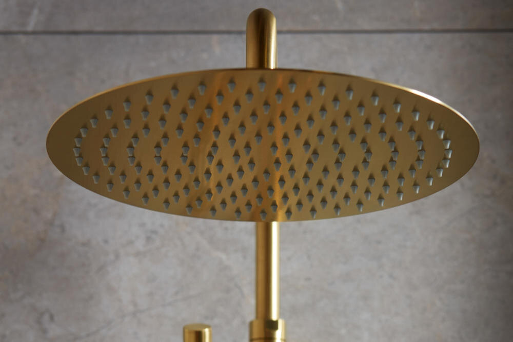 KFA ARMATURA Moza 5736-920-31 mosiądz odporność ultracienki metalowy dysk regulator termostatyczny easy clean