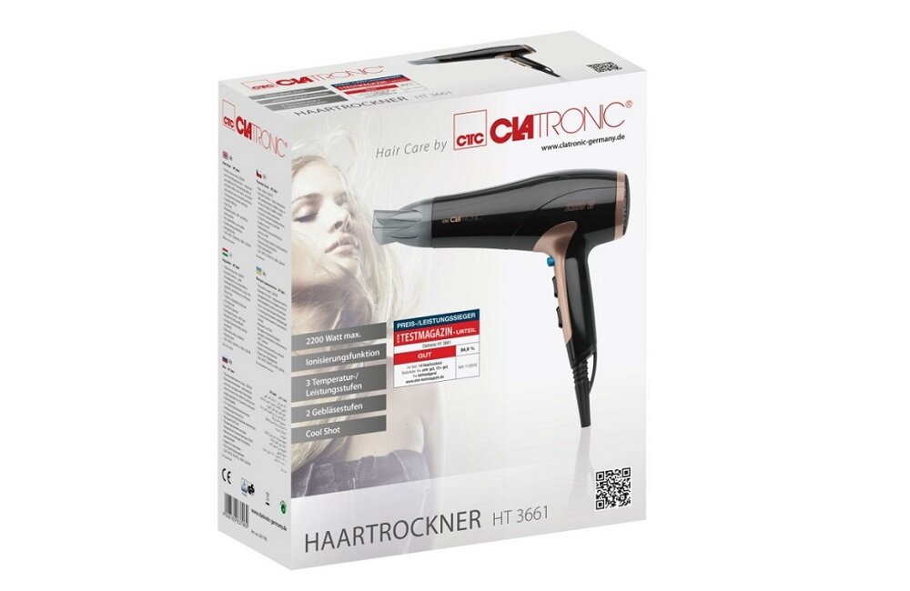 Suszarka CLATRONIC HT 3661 zabezpieczenie przed przegrzaniem Bezpieczeństwo użytkowania