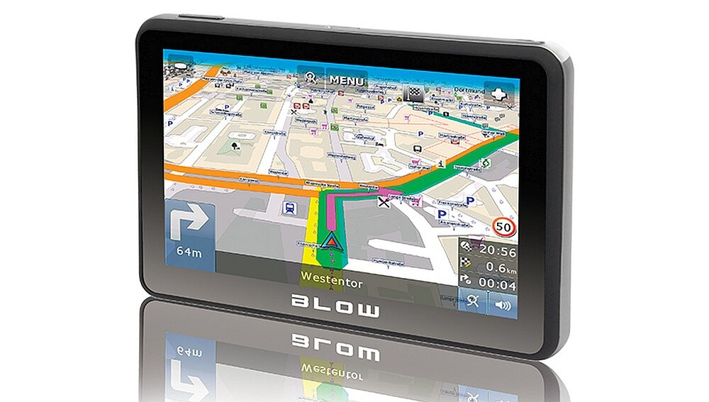Nawigacja BLOW GPS590 Sirocco mapa gps aktualizacja ekran 