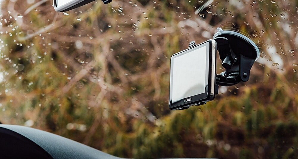 Nawigacja BLOW GPS590 Sirocco EU ekran mapy sterowanie gps rysik uchwyt samochód