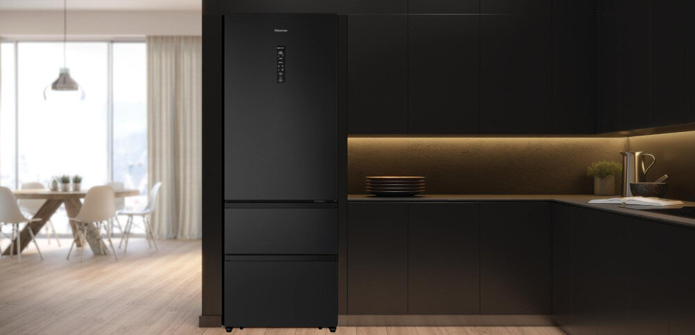 LODÓWKA HISENSE RF632N4AFE1 szuflada owoce warzywa FreshCrisper