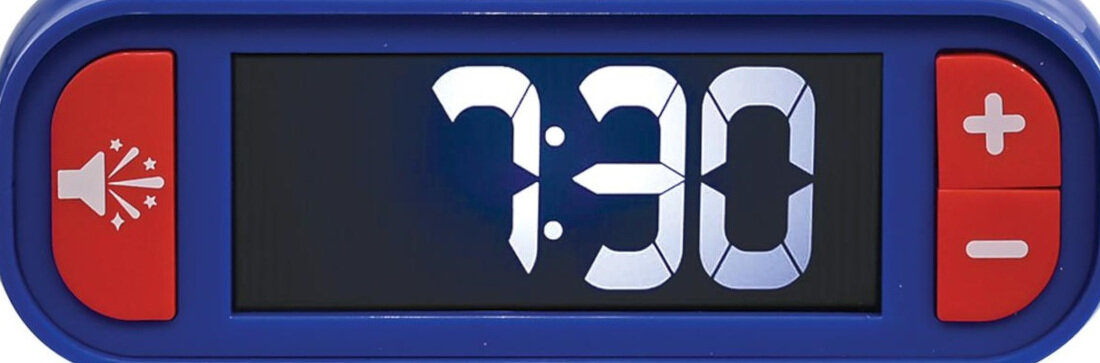 Budzik LEXIBOOK Sonic RL800SN Budzenie z uśmiechem przyciski sterujące ułatwienie godziny alarm Czytelny ekran LCD odczyt podświetlenie