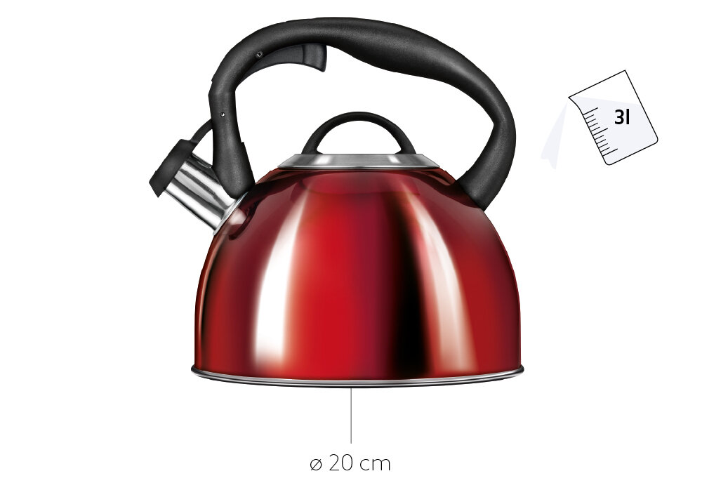 Czajnik SMILE MCN-13/C1 Uniwersalny i praktyczny pojemność średnica do wszystkich typów kuchenek ułatwienie