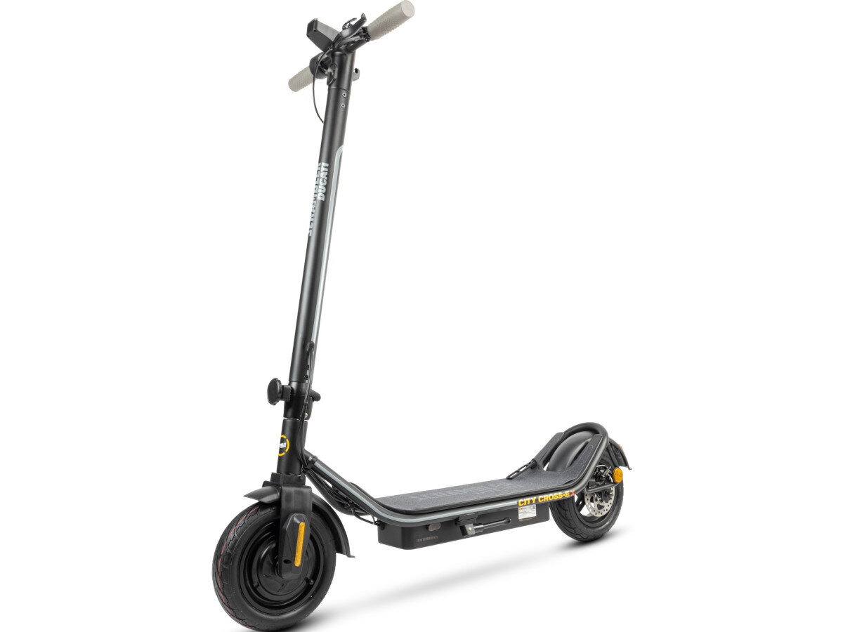 Hulajnoga elektryczna DUCATI Scrambler City Cross-e wyposażona w koła 10 cali grube open pneumatyczne