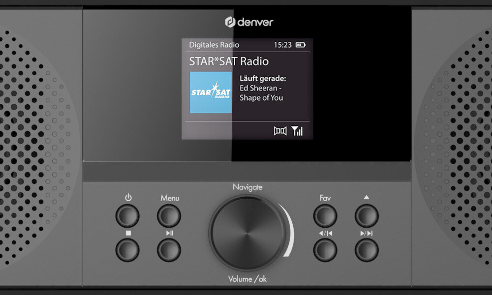 Wieża DENVER MIR-270B Czarny głośniki łączność Wi-Fi