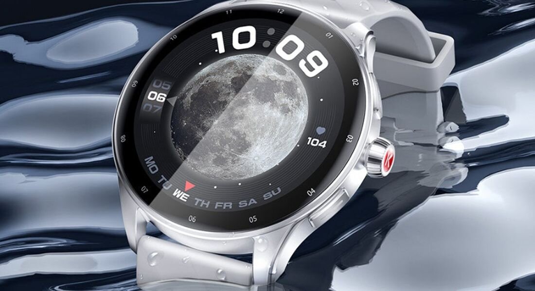 Smartwatch KUMI GW5 Pro   ekran bateria czujniki zdrowie sport pasek ładowanie pojemność rozdzielczość łączność sterowanie krew puls rozmowy smartfon aplikacja 