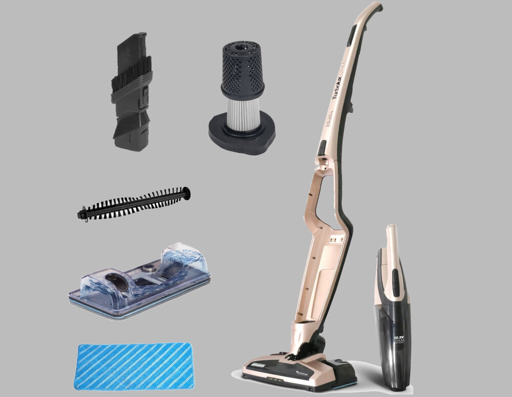 Odkurzacz TURBOTRONIC TT-LUX 900 Szampanski zestaw akcesoria komplet wyposazenie
