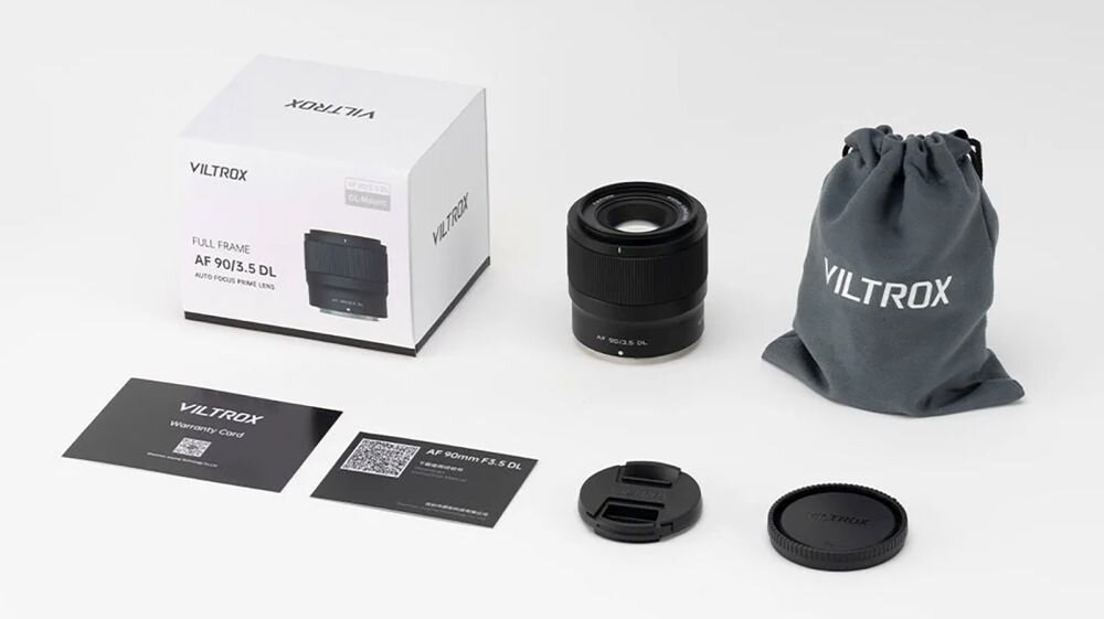 VILTROX AF 90 mm f-3.5 RAZE DL zestaw