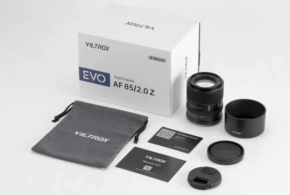 Viltrox AF 85 mm f-2.0 Evo zestaw
