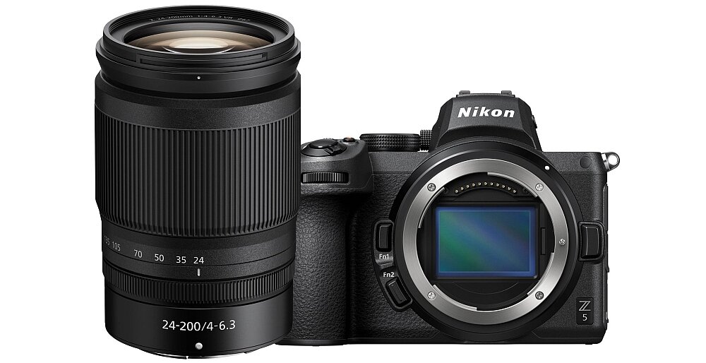 Aparat NIKON Z5 Czarny + Obiektyw Nikkor Z 24-50 mm f4.0-6.3 widok ogólny front