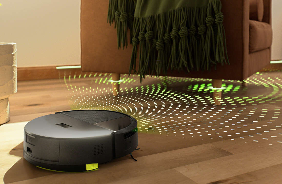 Robot sprzątający IROBOT Roomba Combo 205 Biały mapowanie przestrzeni nawigacja LiDAR ClearView™ rozpoznaje układ pomieszczeń omija przeszkody porusza się nawet po ciemku
