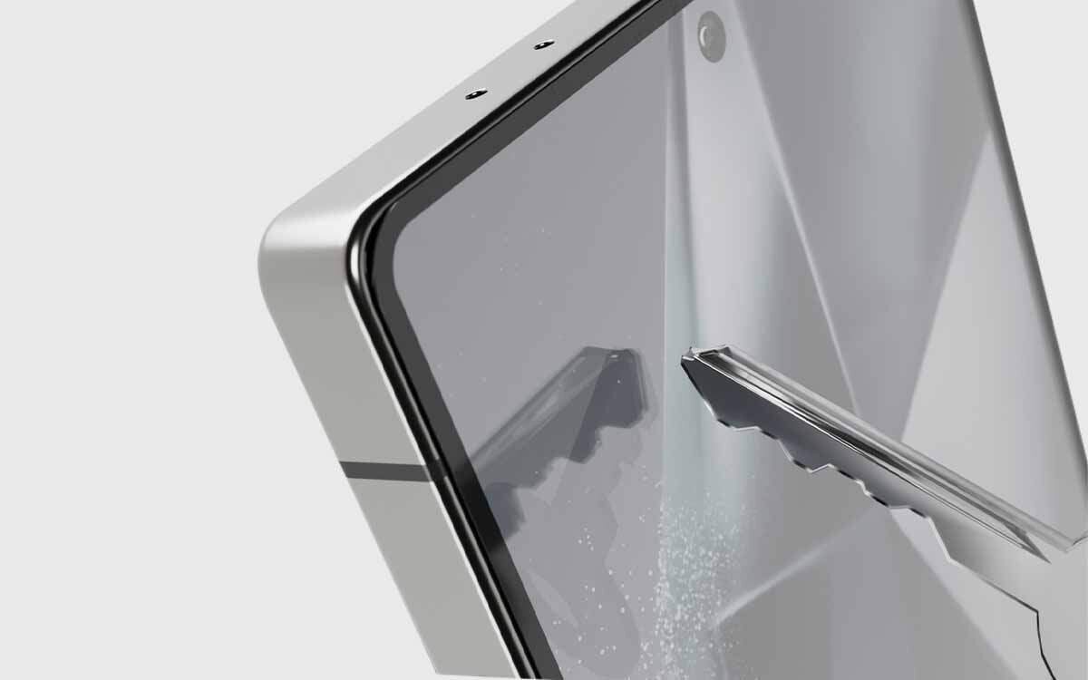 Szkło hartowane Full Cover dla S26 Ultra z czarnymi krawędziami.