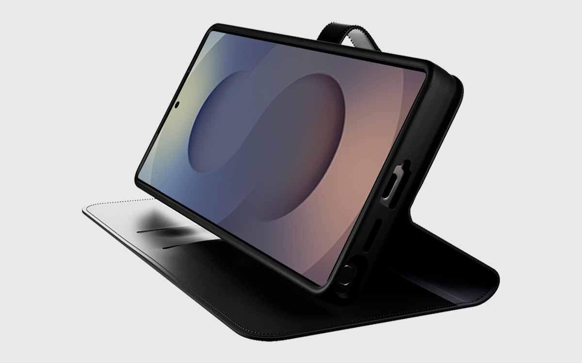 Etui Wallet Stand łączy skórzany design z ochroną Samsung S26 Ultra.