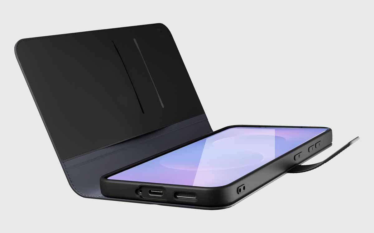 Etui Wallet Stand zapewnia ochronę i styl dla Samsung S26.