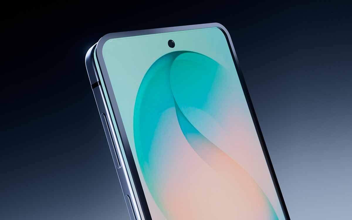 Szkło hartowane SBS Eyesafe do Samsung Galaxy S26, ochrona wzroku i ekranu smartfona, smartfon z nałożonym szkłem hartowanym na ciemnoniebieskim tle