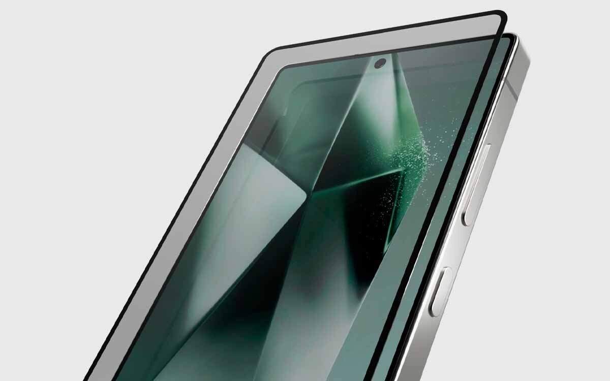 Szkło hartowane Frame Full Glue chroni ekran Samsung Galaxy S26 Ultra przed zarysowaniami i zabrudzeniami.