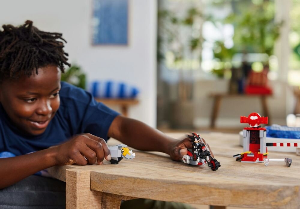 LEGO 76995 Sonic the Hedgehog Shadow the Hedgehog — ucieczka klocki elementy zabawa łączenie figurki akcesoria figurka zestaw