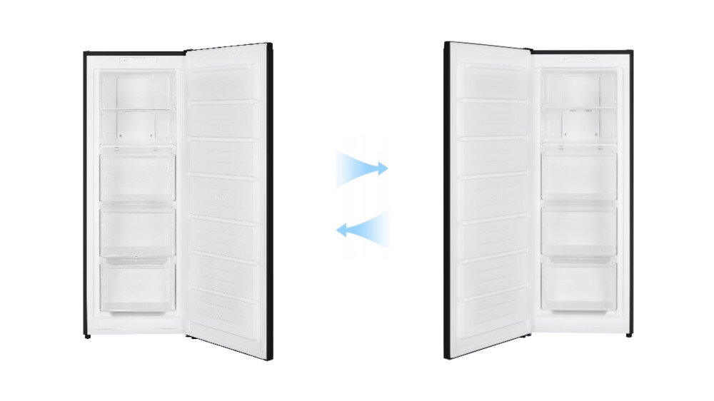 ZAMRAŻARKA SMITH&BROWN SZUF-231-BE3 zmiana kierunku otwierania lewo prawo