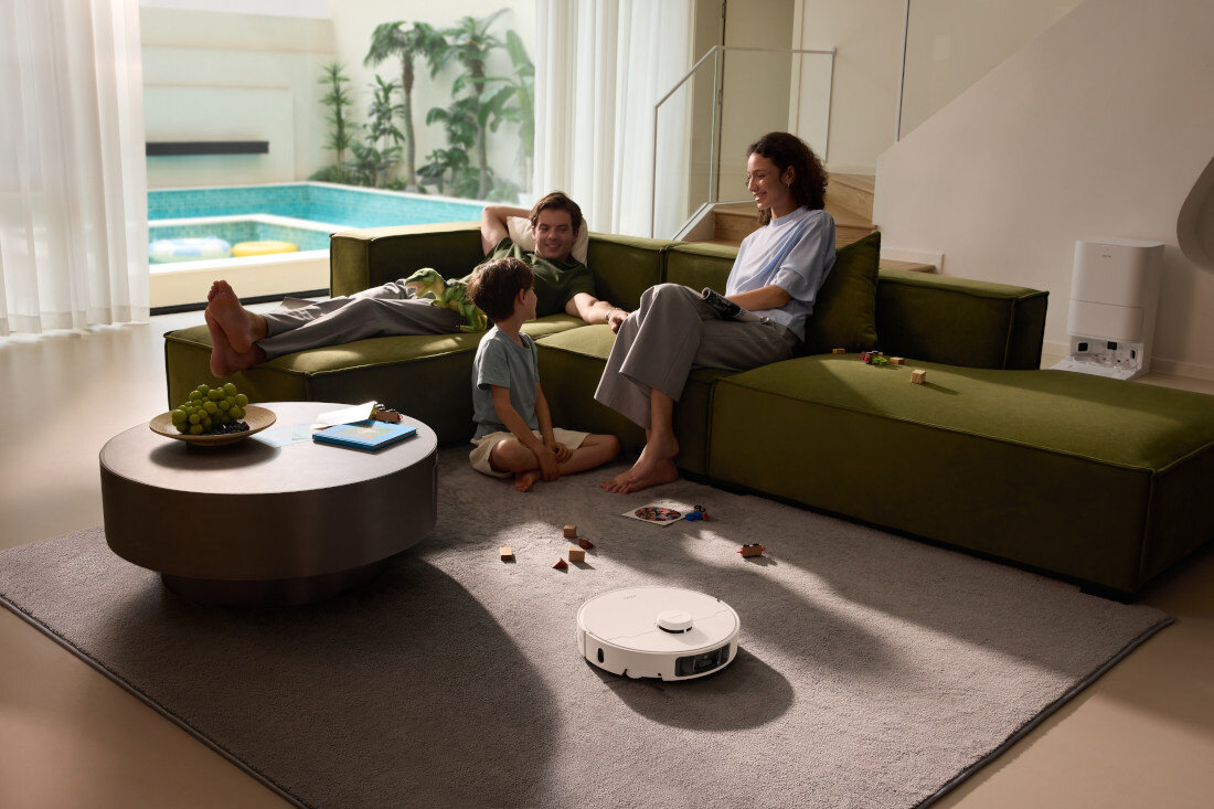 Robot sprzątający DREAME Mova P10 Pro Ultra Rozwiązanie przyjazne dla dywanów Podnoszenie szczotek i mopa Przejazd przez progi do 22 mm