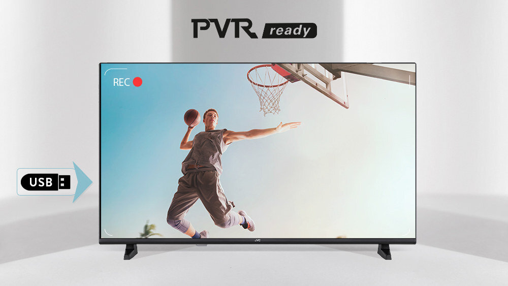 Telewizor JVC LT-32VQF54PA - Nagrywaj ulubione treści