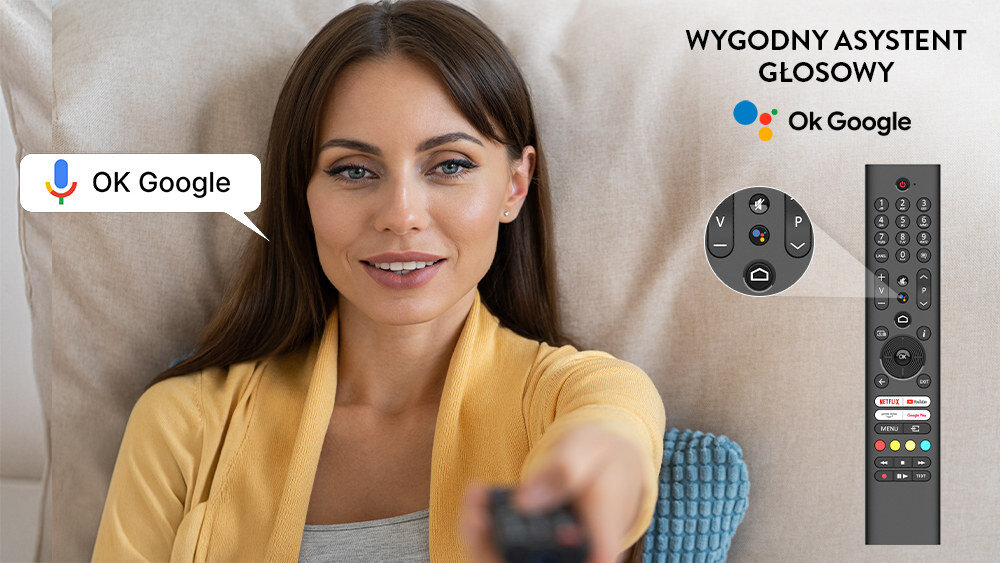 Telewizor JVC LT-32VQF54PA - Asystent Google