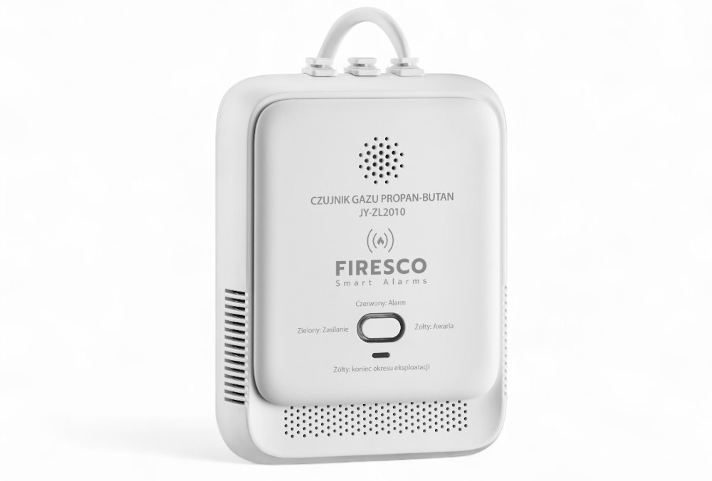 FIRESCO JY-ZL2010 monitorując obecność propanu i LPG sensor półprzewodnikowy precyzyjne wykrywanie stabilną pracę 5 lat