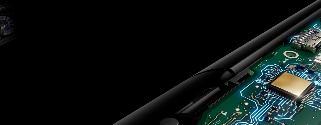 Zbliżenie na technologię wbudowaną w prostownicę.