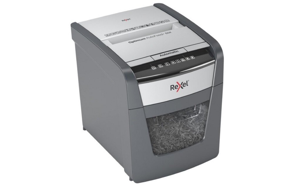 Niszczarka REXEL Optimum AutoFeed 100M - wygląd ogólny opis niszczarka