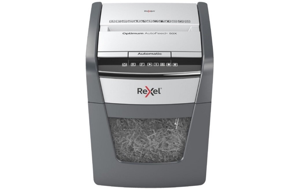 Niszczarka REXEL Optimum AutoFeed 100M - oszczędność czasu i energii niszczenie 100 kartek