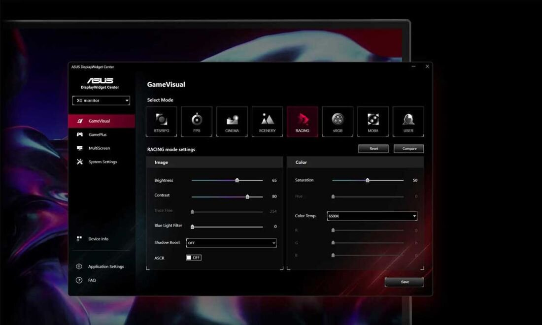 Monitor ASUS ROG Strix XG27ACS - DisplayWidget Center  