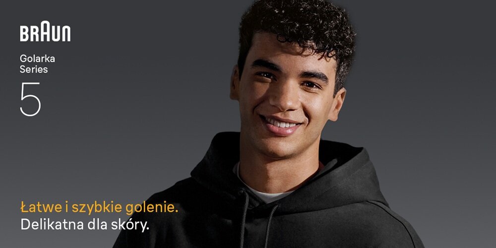 Golarka BRAUN Seria 5 52-N7200CC Na mokro i sucho kv początek opisu