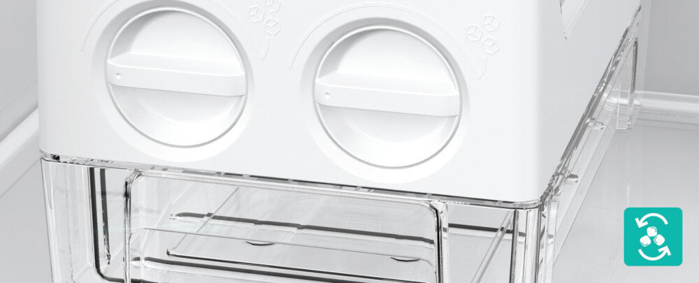 LODÓWKA GORENJE NRR9185EABXLWD wizualizacja kostkarka Twist-off pokrętła obracanie ikona kostki lodu