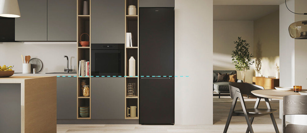 LODÓWKA CANDY CNCQ4T620EB Idealnie dopasowana konstrukcja budowa