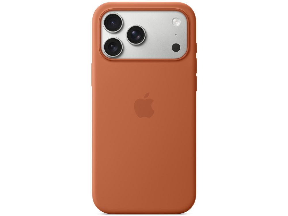 Etui APPLE Silicone Case MagSafe do iPhone 17 Pro Max widoczny dół etui wycięcie na głośniki na port ładowania mikrofony