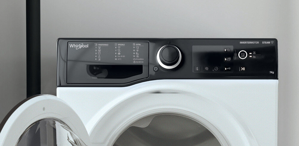 Pralka WHIRLPOOL WRSB 7238 BB EU 7kg 1200 obr programy cykle