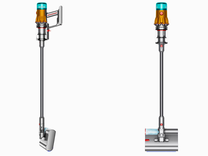 Odkurzacz Dyson V12s Detect Slim Submarine - front i bok