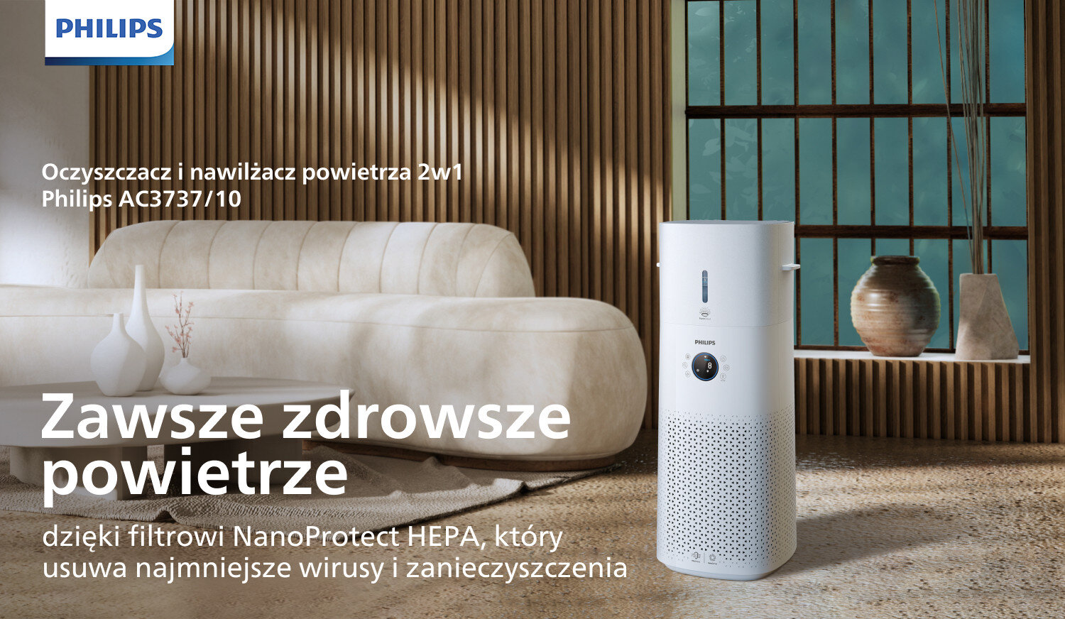 Oczyszczacz 2w1 Philips dostępny w Media Expert