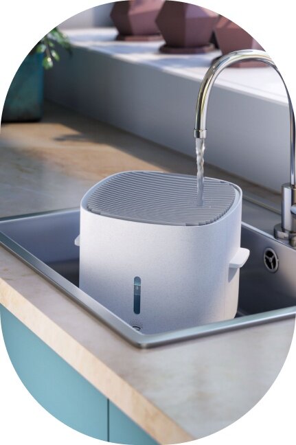 Nawilża w higieniczny sposób