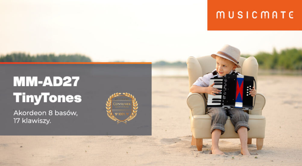 Akordeon MUSICMATE MM-AD27 Tinytunes Czarny