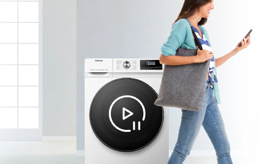 Pralka HISENSE WFQA8014EVJM silny przepływ wody