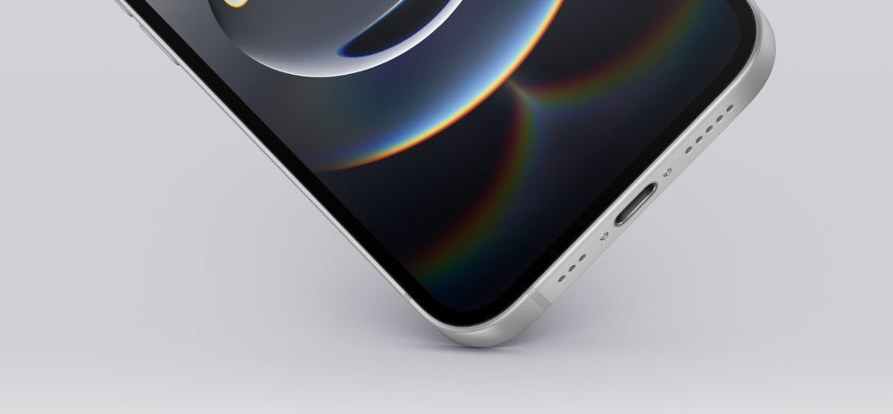 Smartfon Apple iPhone - widok telefonu uderzajacego o powierzchnie, pamiec, wrazenia, bezpieczenstwo, wizualnosc