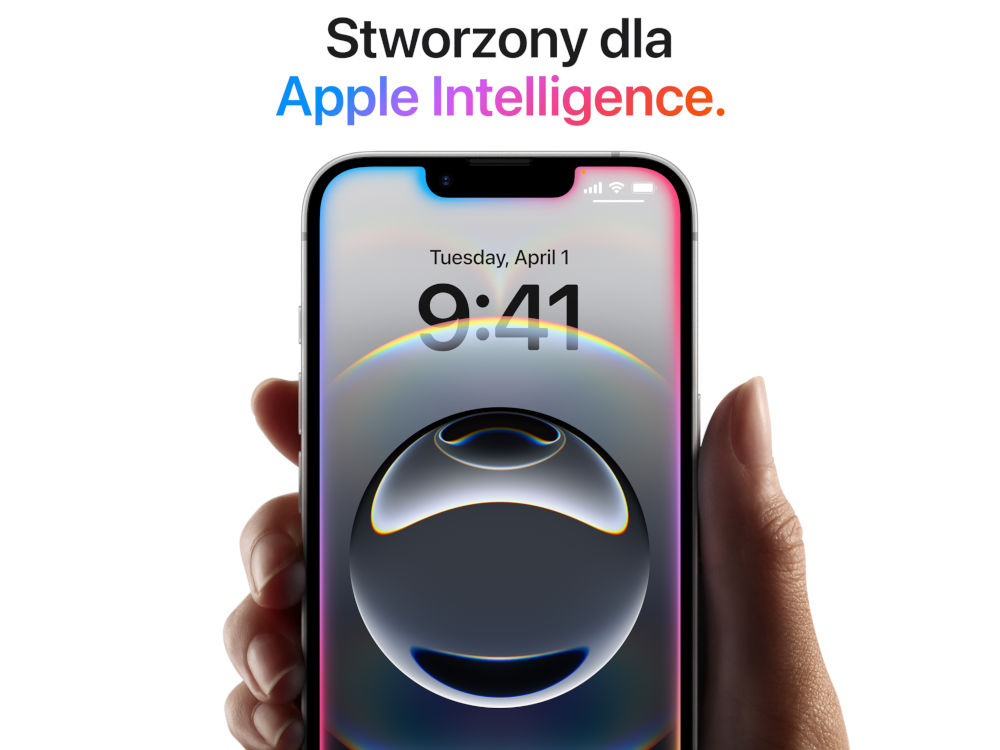 Smartfon Apple iPhone - smartfon trzymany w rece, z widokiem ekranu, pomoc, narzedzia oczyszczanie, zabezpieczenia prywatnosci