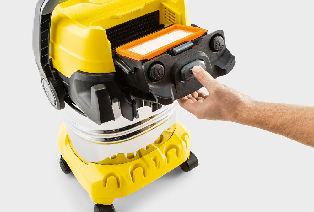 Odkurzacz KARCHER WD 5 Control S 25/5/22 1.628-384.0 Higiena i wygoda filtra Filtr można wyjąć Fizelinowy worek filtracyjny 