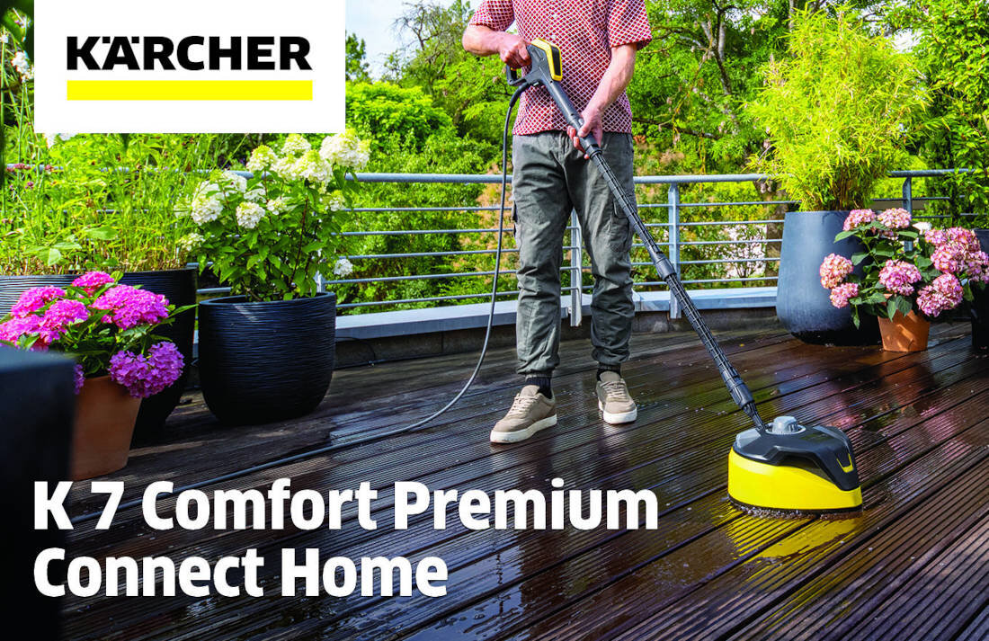 Myjka ciśnieniowa KARCHER K7 Comfort Premium Connect Home 1.317-543.0 wygląd design prezentacja wizualizacja Czyszczenie wokół domu