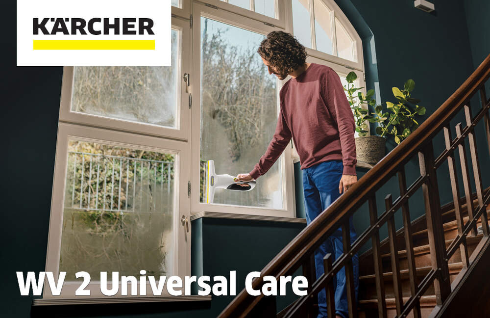 Myjka do okien KARCHER WV 2 Universal Care 1.633-671.0 osoba czyści szyby Czyste okna bez smug
