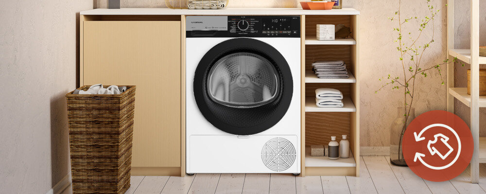 Suszarka GRUNDIG GT76724WBPB bez zagniecen funkcje