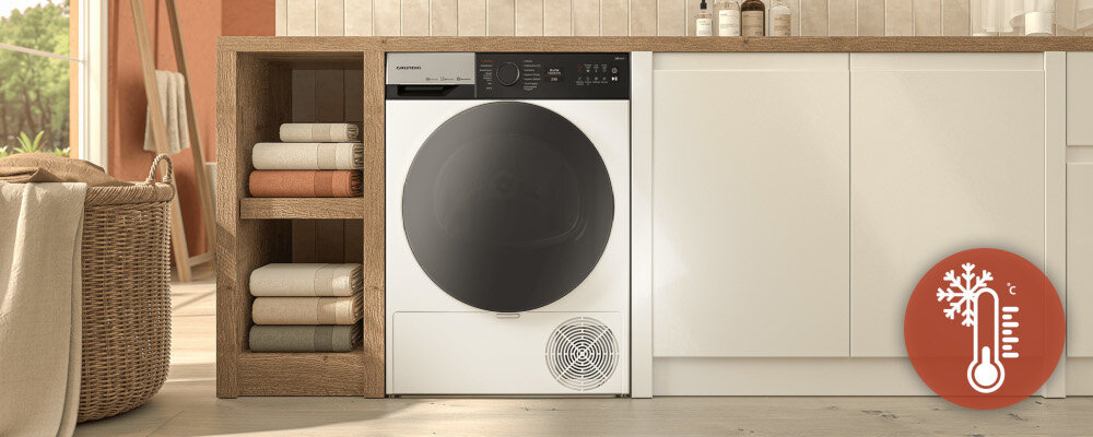 Suszarka GRUNDIG GT76724WBPB niska temperatura programy