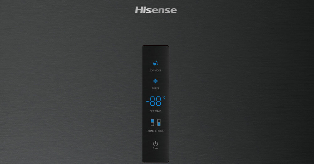 LODÓWKA HISENSE RB395N4BFE sterowanie elektroniczne panel ustawienia