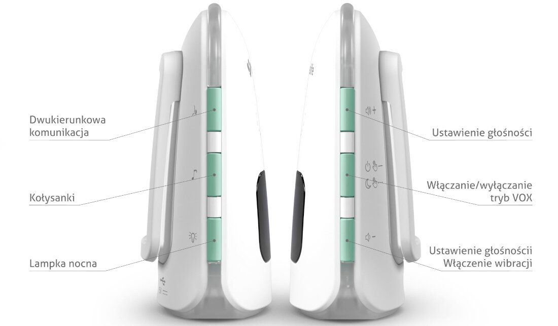 Niania elektroniczna TRUELIFE NannyTone VM3 wybor 8 kolysanek