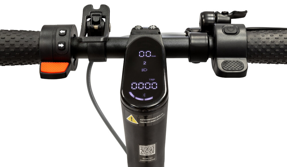 Hulajnoga elektryczna JEEP Jaf SR Safe Rade 25km 350W Amortyzacja 8.5 Czarny intuicyjny wyswietlacz LCD modul Bluetooth aplikacja JEEP e-mobility na Android iOS